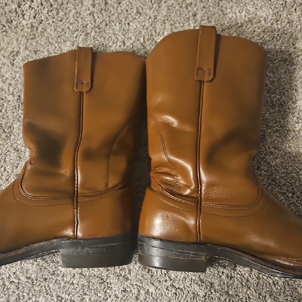Red Wing Shoes Brown Leather Boots Western Cowboy 10